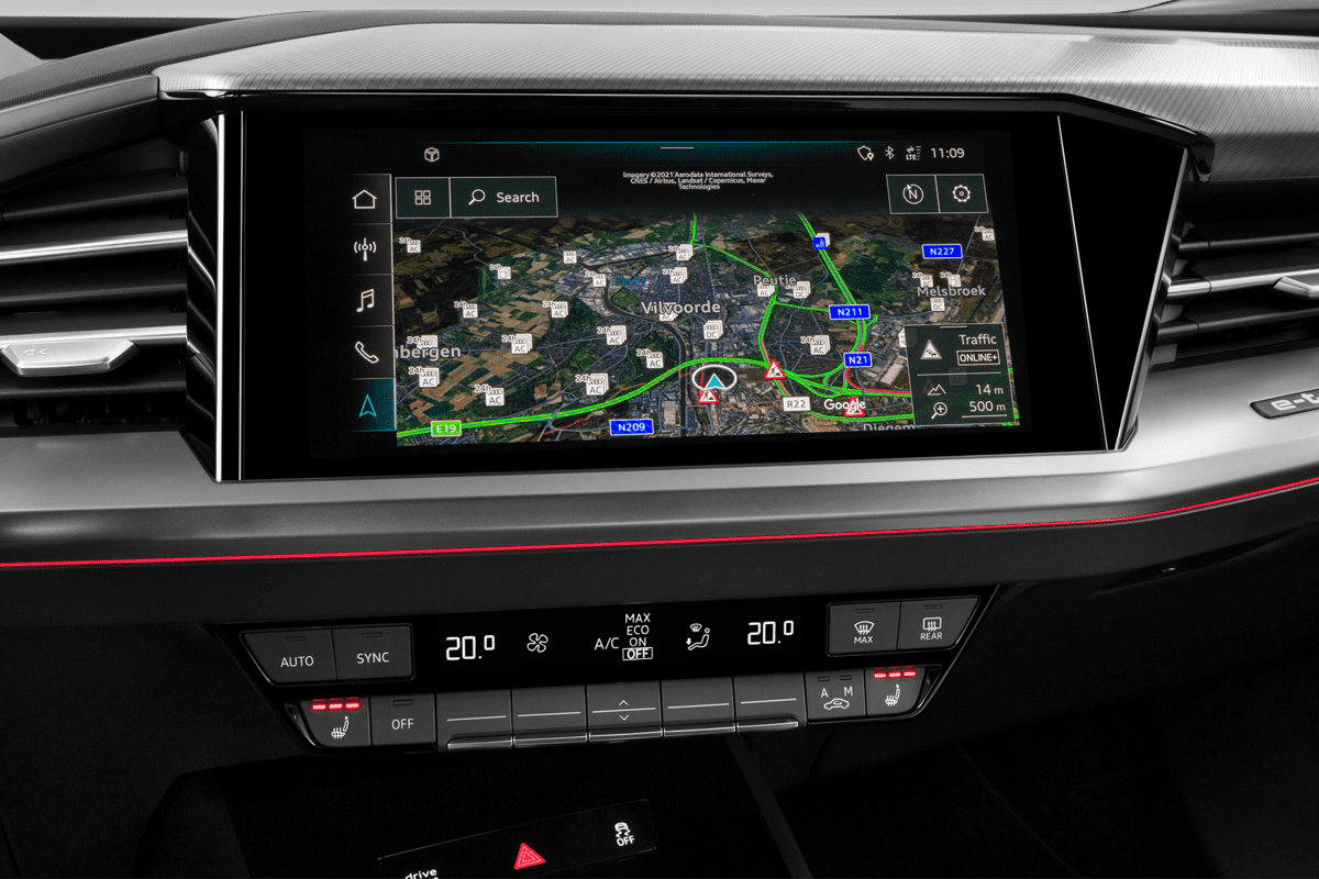 Mittelkonsole eines Audi Q4 Sportback e-tron