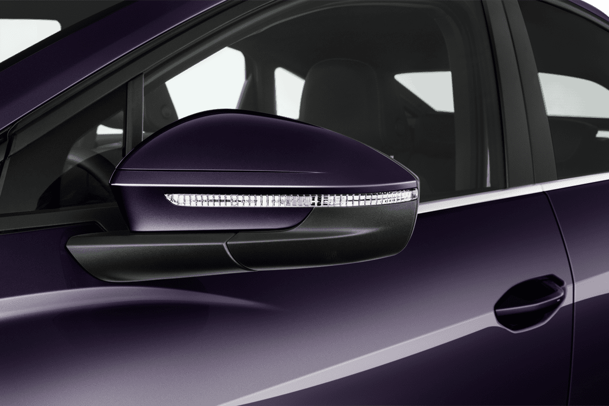 Rückspiegel eines Audi Q4 Sportback e-tron