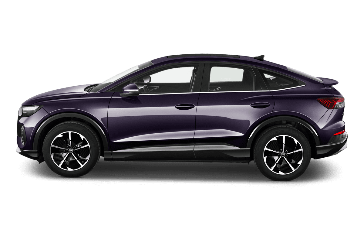 Seitenansicht eines Audi Q4 Sportback e-tron