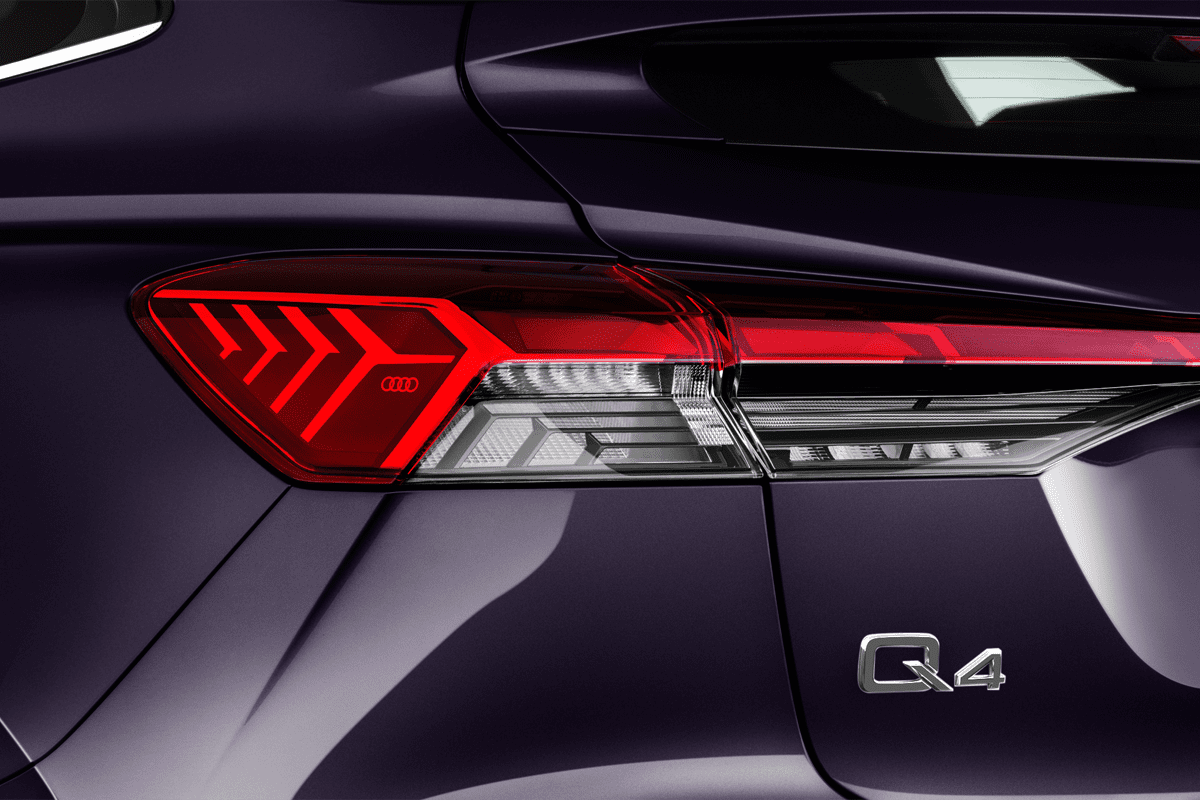 Heckleuchten eines Audi Q4 Sportback e-tron