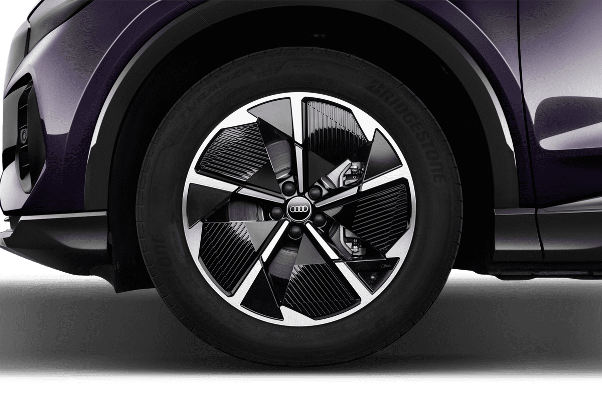 Radkappe oder Felge eines Audi Q4 Sportback e-tron