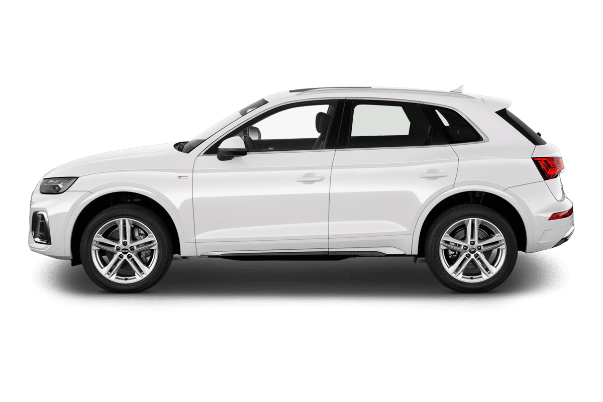 Seitenansicht eines Audi Q5 SUV (neues Modell)