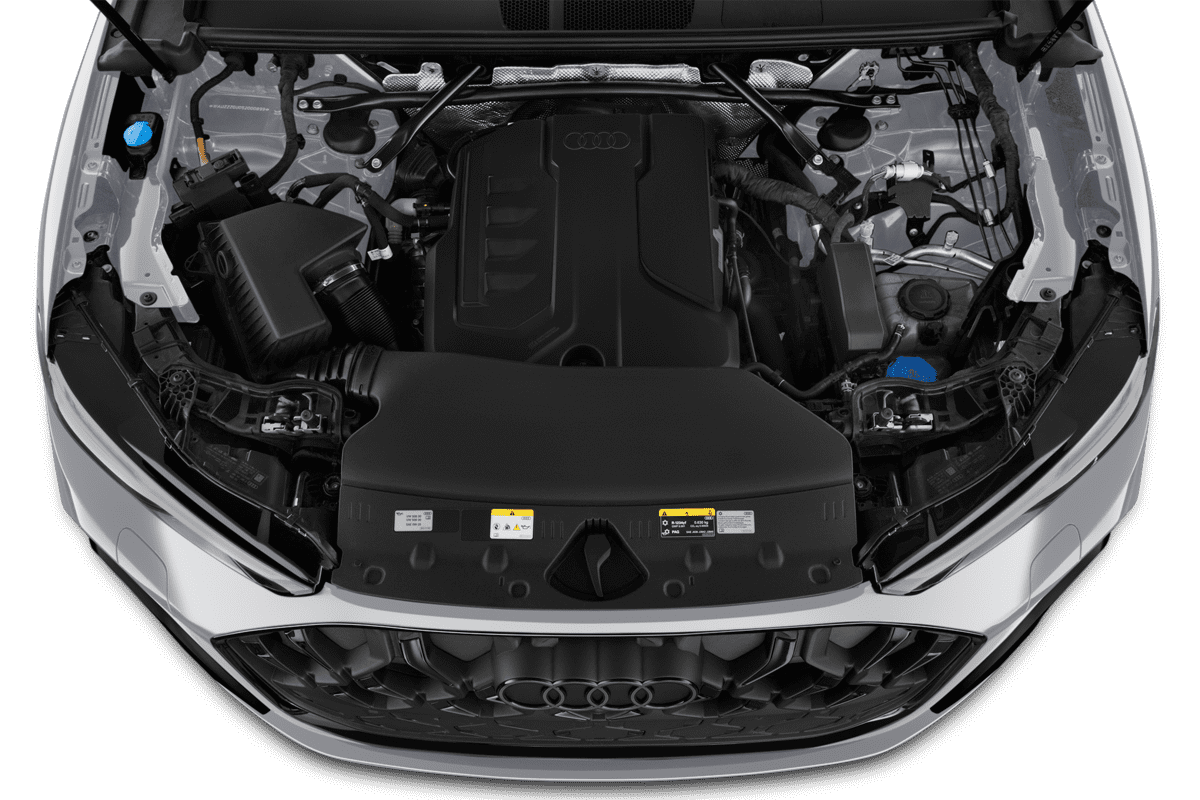 Motorraum eines Audi Q5 SUV 