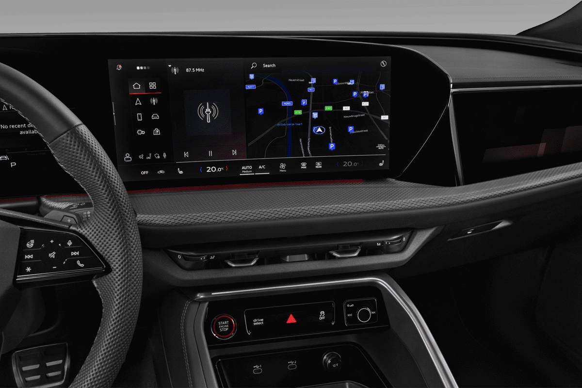 Mittelkonsole eines Audi Q5 Sportback 