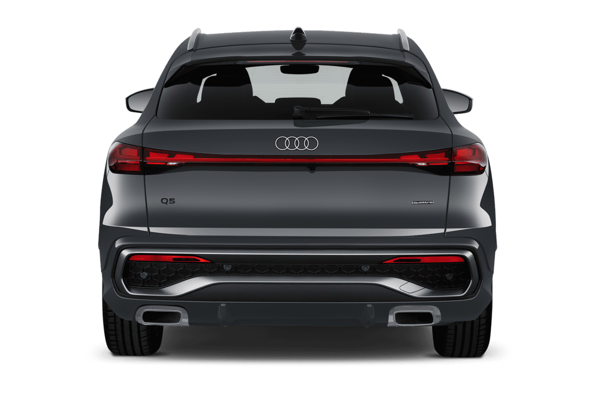 Heckansicht eines Audi Q5 Sportback 
