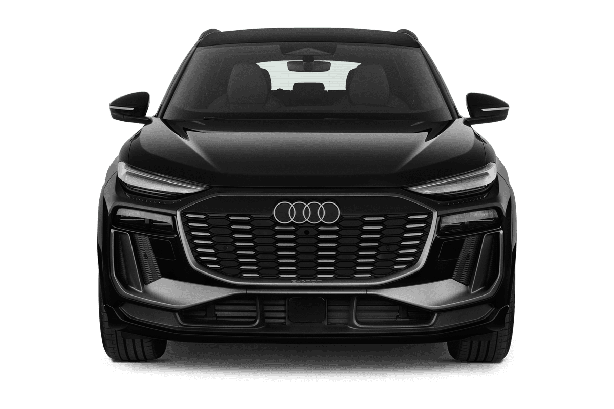 Frontansicht eines Audi Q6 SUV e-tron, freigestellt