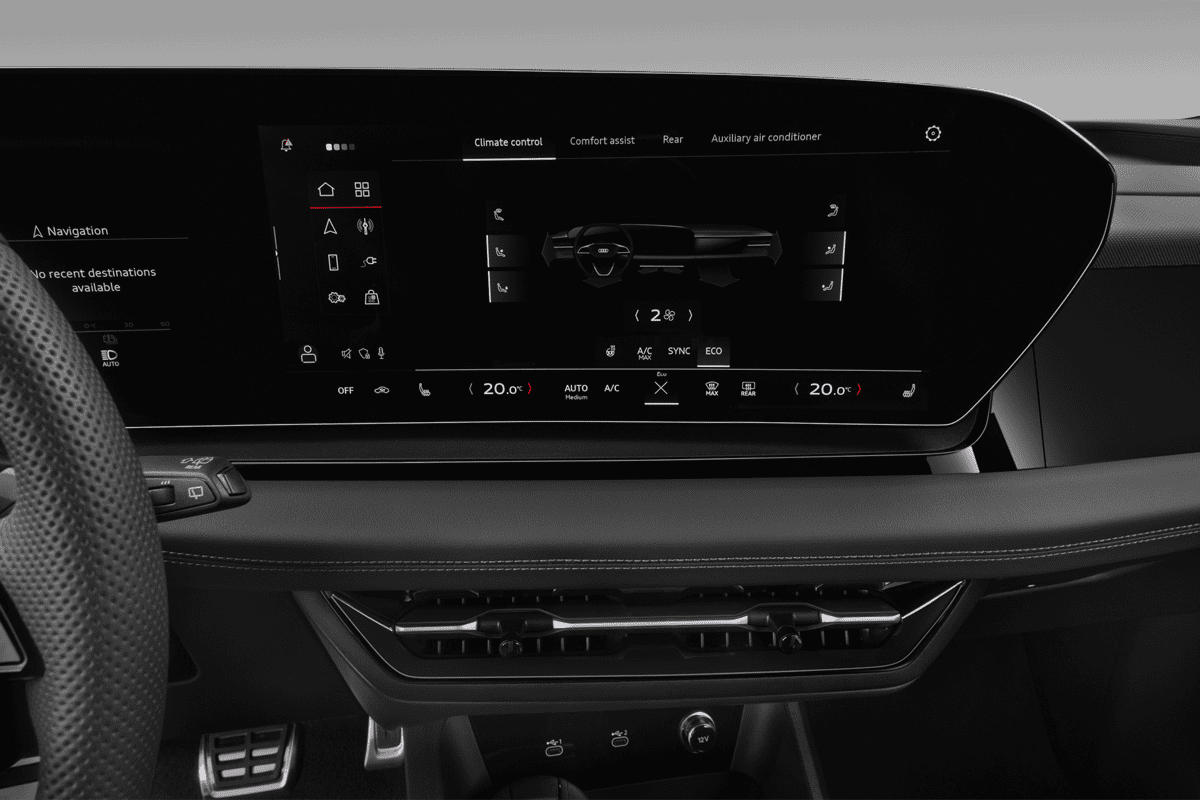 Klimasteuerung eines Audi Q6 SUV e-tron