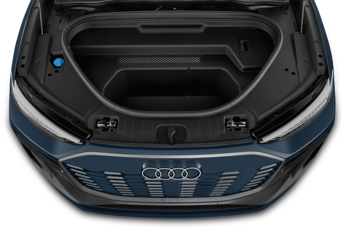 Motorraum eines Audi Q6 SUV e-tron