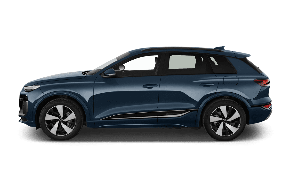 Seitenansicht eines Audi Q6 SUV e-tron