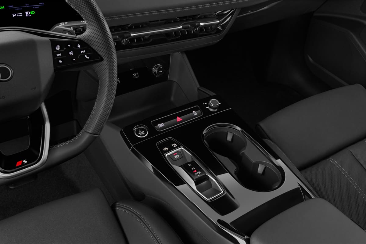 Schaltknüppel eines Audi Q6 Sportback e-tron