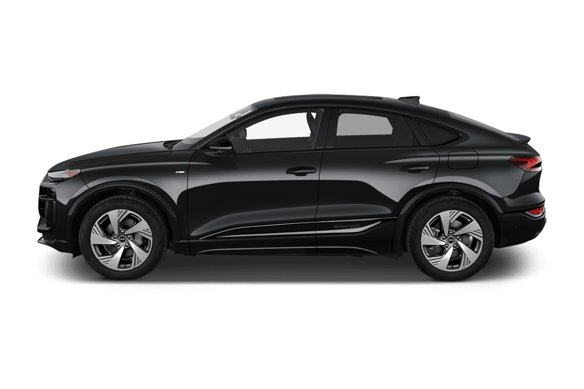 Seitenansicht eines Audi Q6 Sportback e-tron