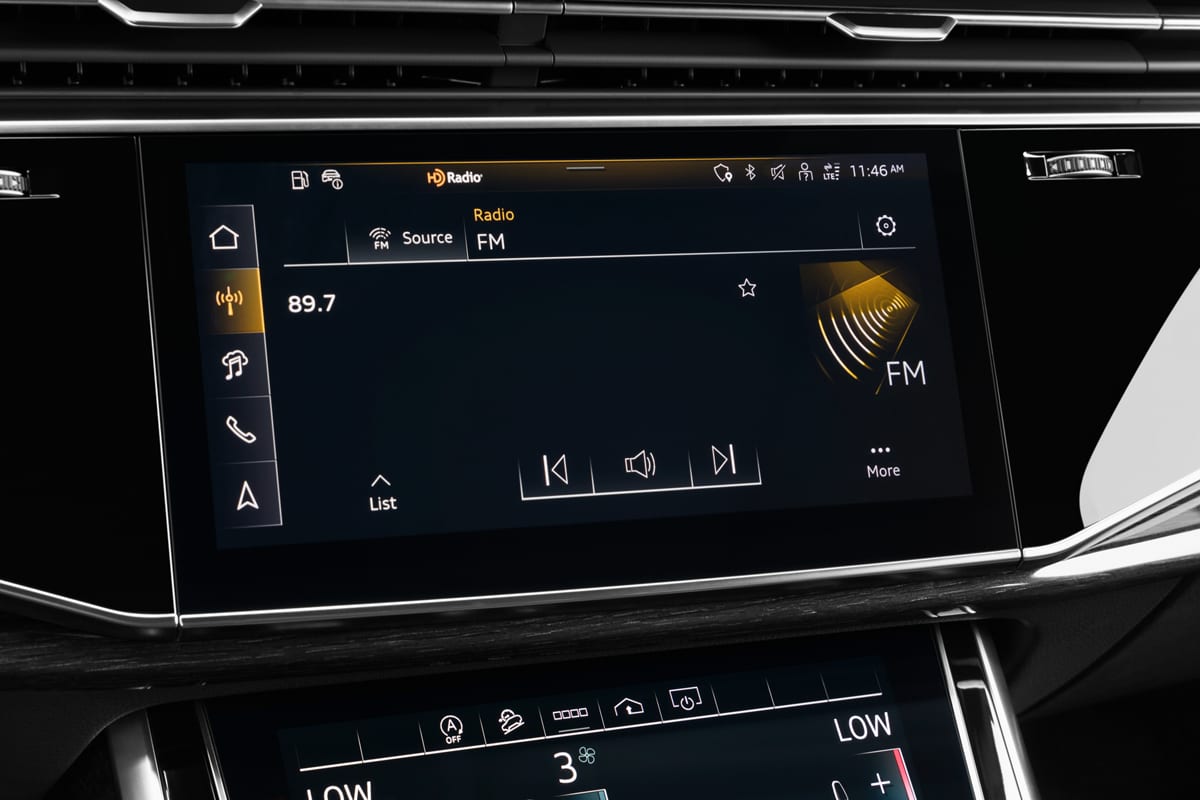 Audiosystem eines Audi Q7 SUV
