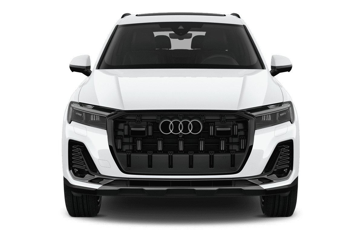 Frontansicht eines Audi Q7 SUV, freigestellt