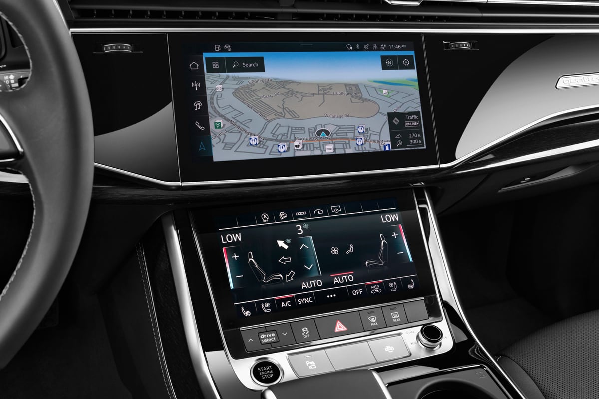 Mittelkonsole eines Audi Q7 SUV