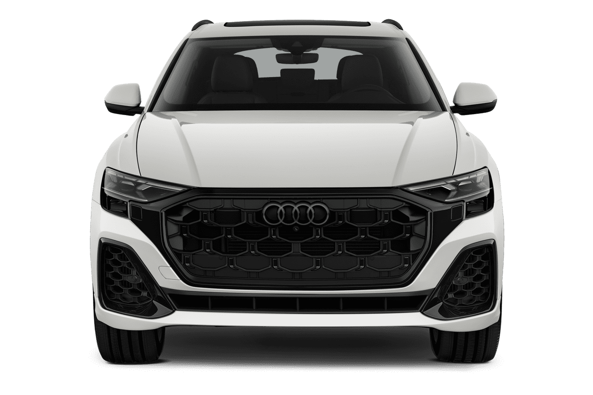 Frontansicht eines Audi Q8 SUV TFSI e , freigestellt