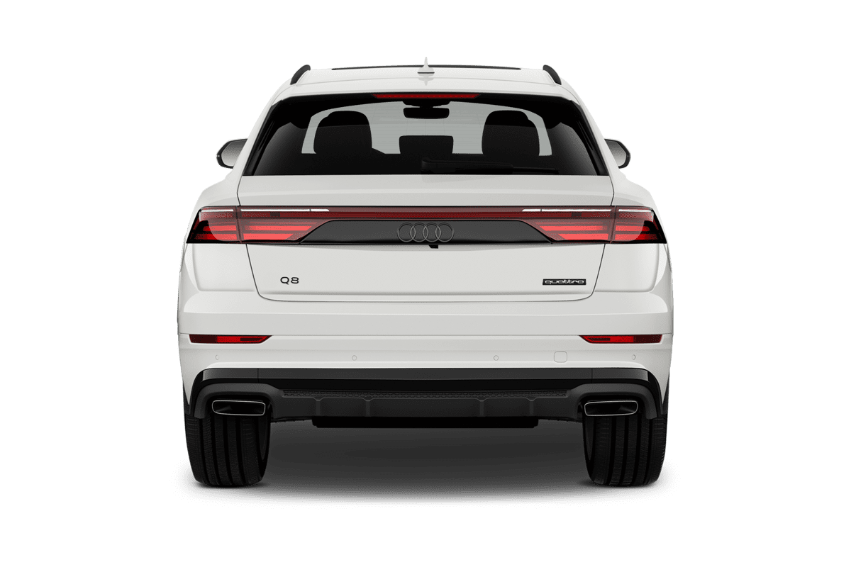 Heckansicht eines Audi Q8 SUV TFSI e 