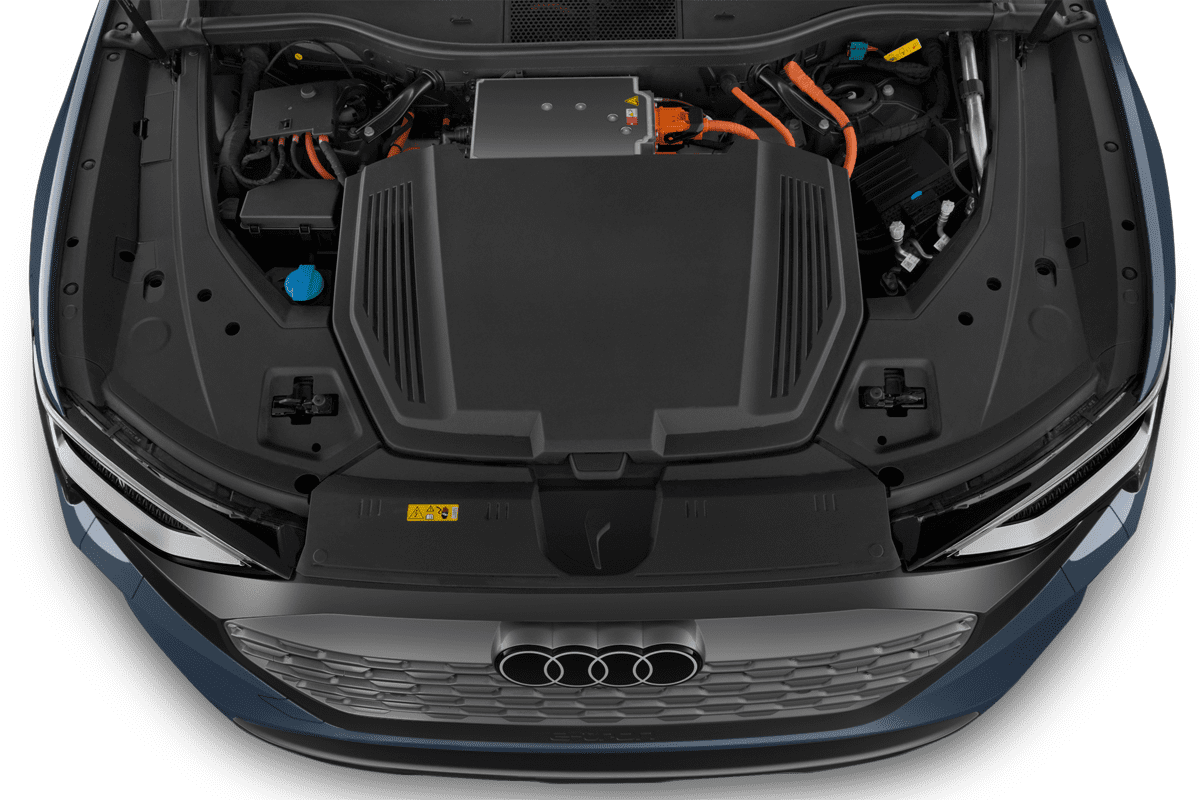 Motorraum eines Audi Q8 e-tron