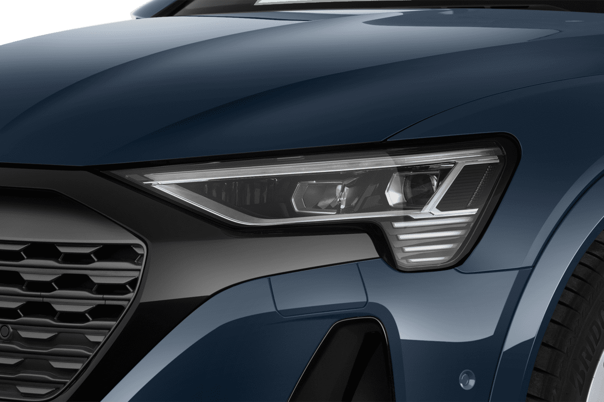 Frontscheinwerfer eines Audi Q8 e-tron