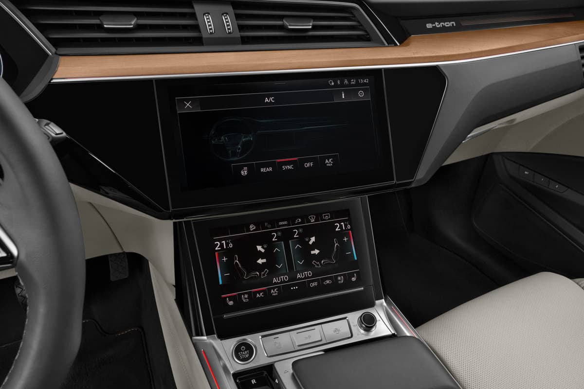 Klimasteuerung eines Audi Q8 e-tron