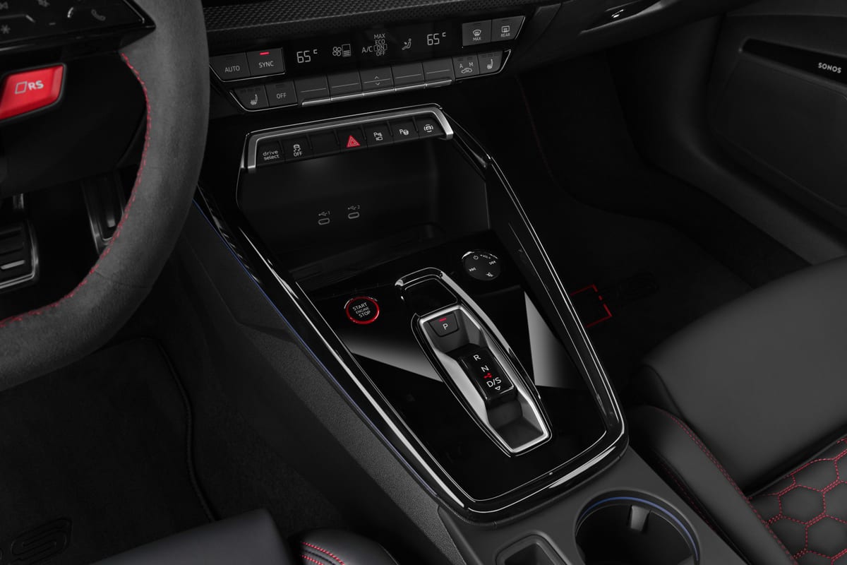 Schaltknüppel eines Audi RS3 Limousine