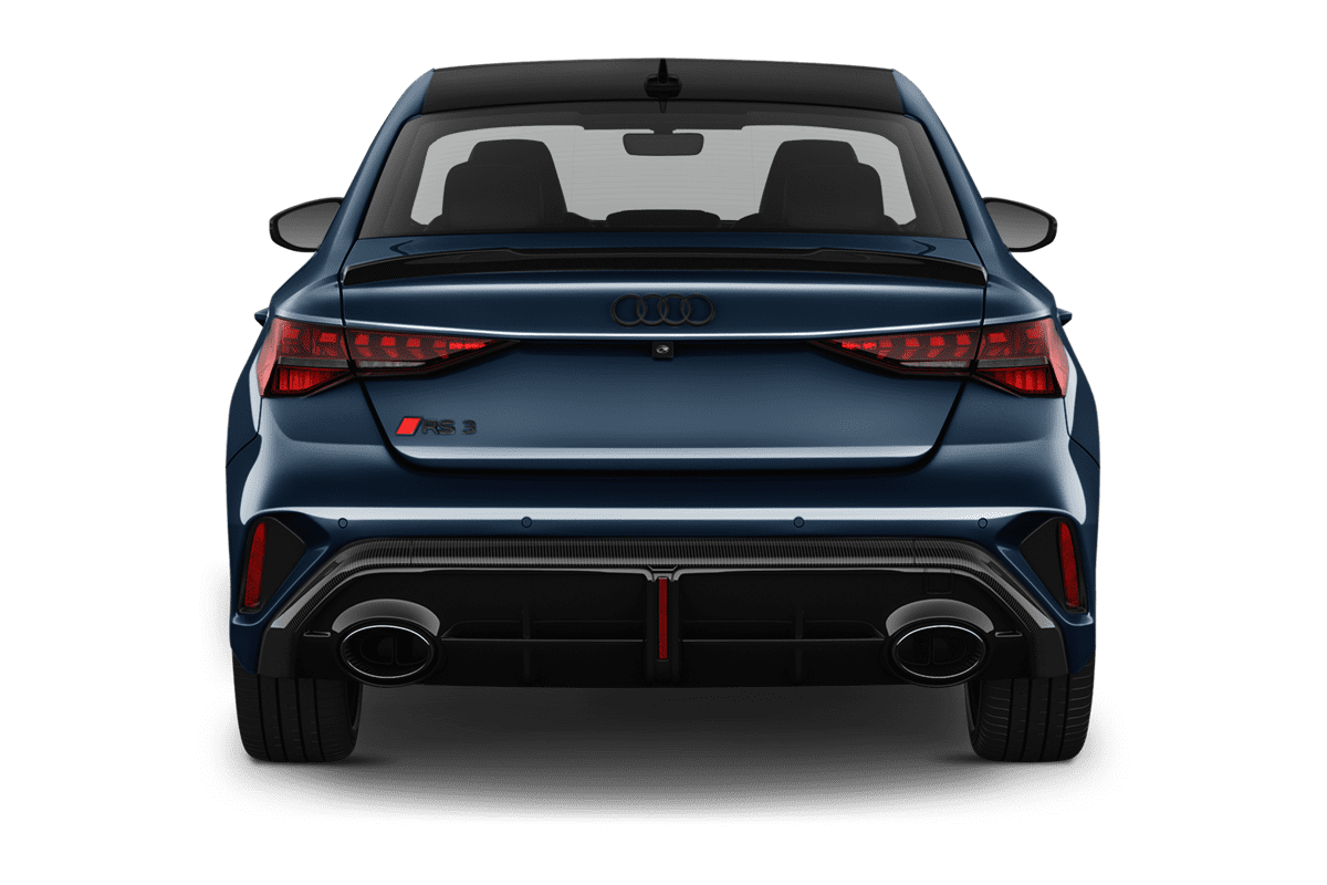 Heckansicht eines Audi RS3 Limousine