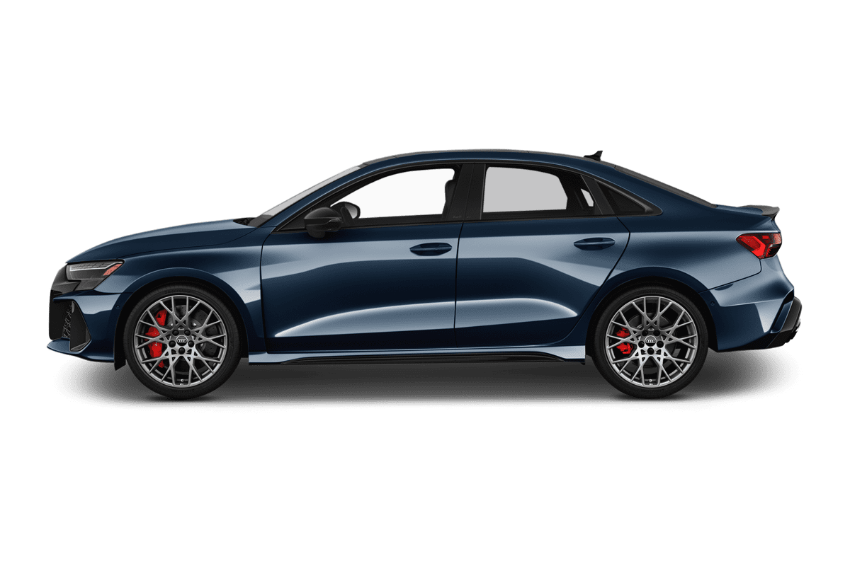 Seitenansicht eines Audi RS3 Limousine