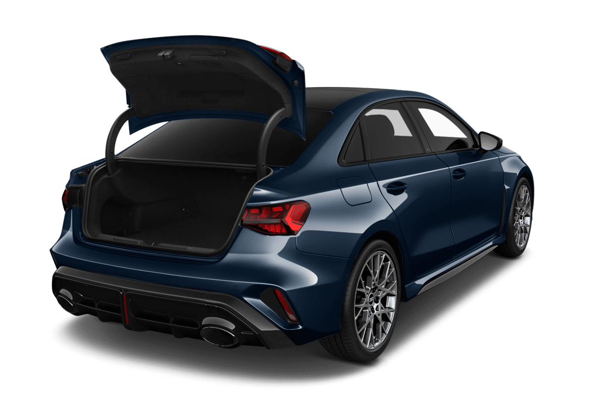 Kofferraum eines Audi RS3 Limousine