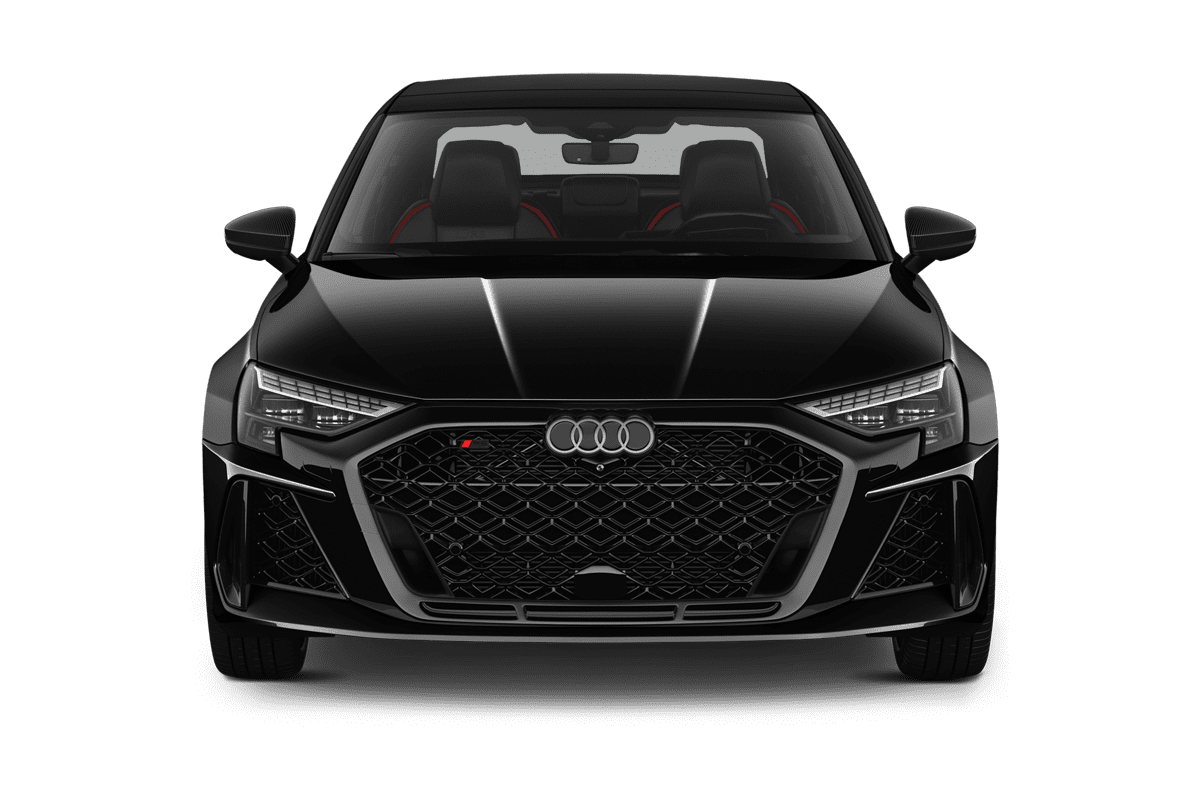 Frontansicht eines Audi A3 Limousine, freigestellt