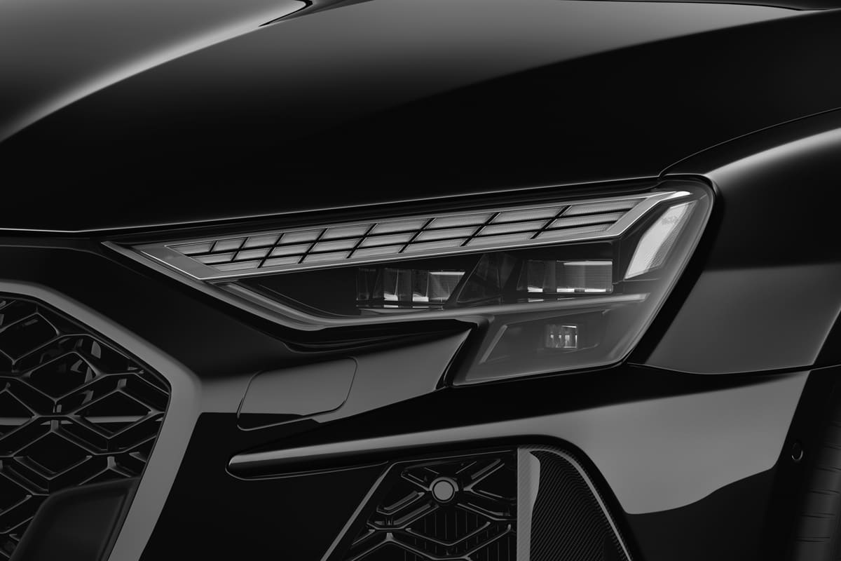 Frontscheinwerfer eines Audi A3 Limousine