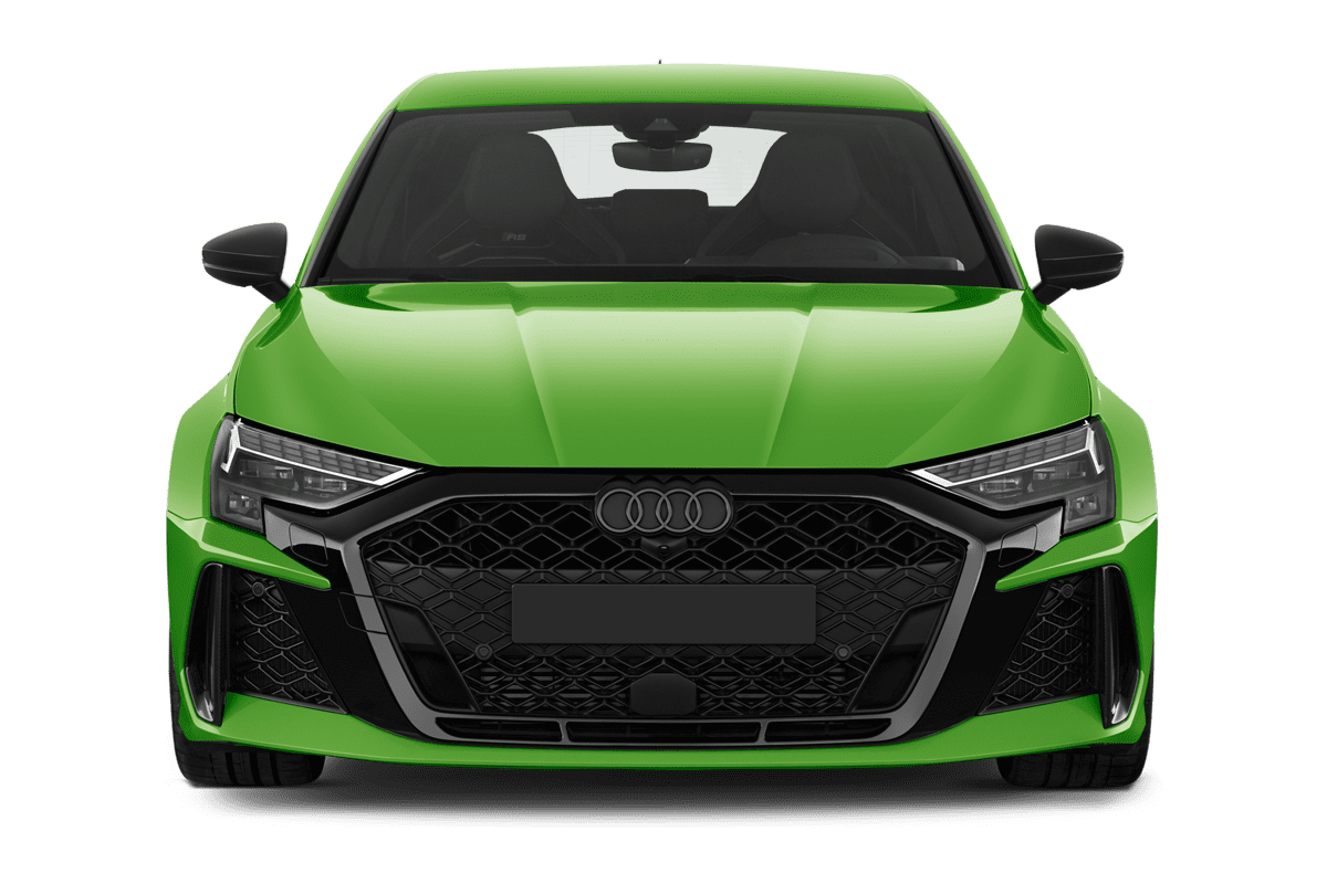 Frontansicht eines Audi RS3 Sportback , freigestellt