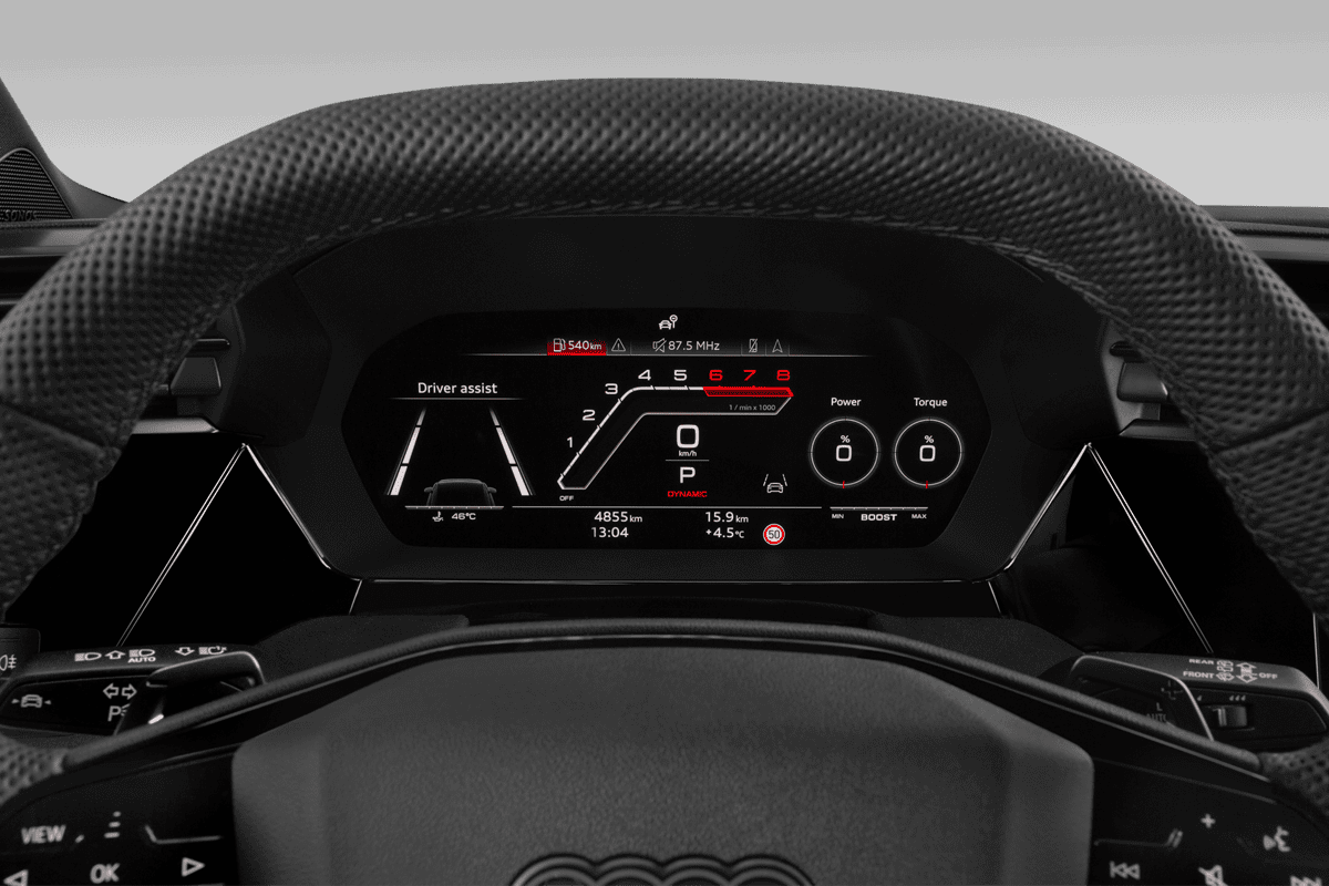 Kombiinstrument eines Audi RS3 Sportback 