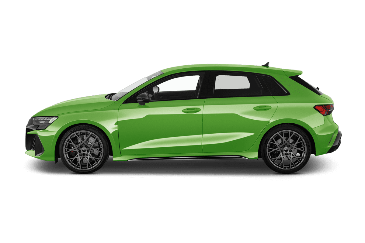 Seitenansicht eines Audi RS3 Sportback 