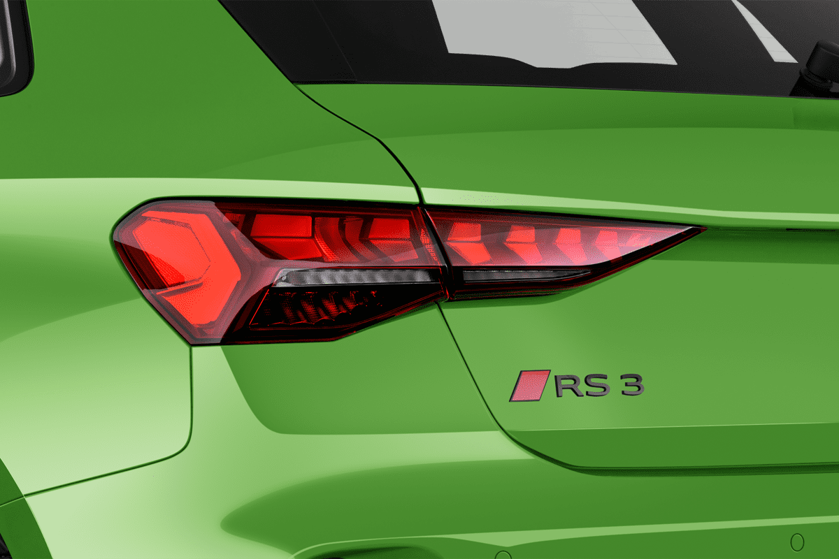 Heckleuchten eines Audi RS3 Sportback 
