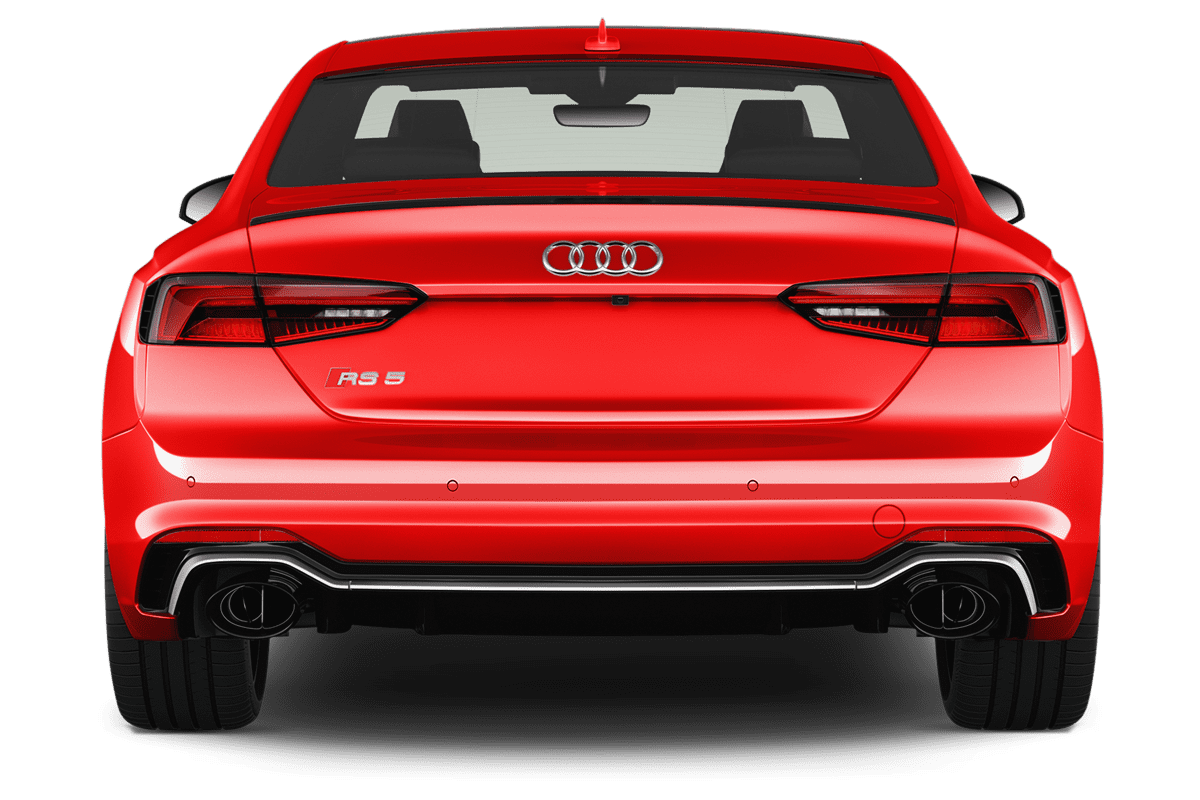 Heckansicht eines Audi RS5 Coupé