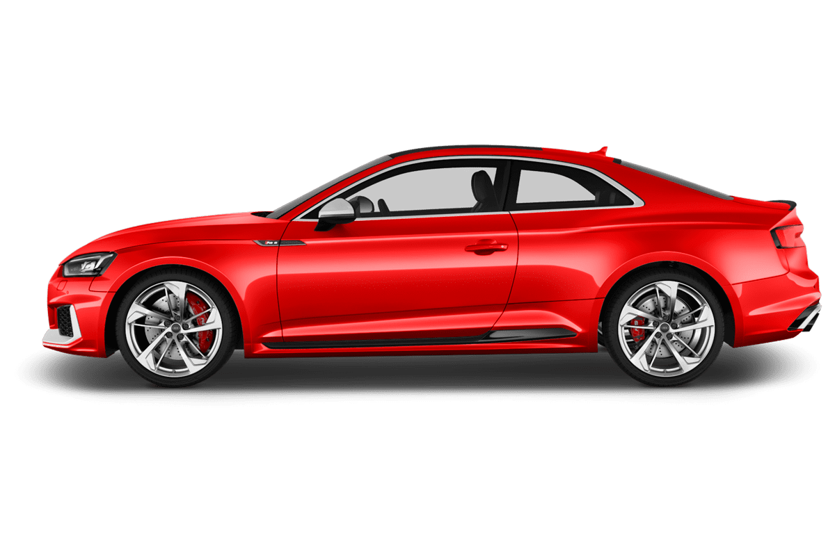 Seitenansicht eines Audi RS5 Coupé