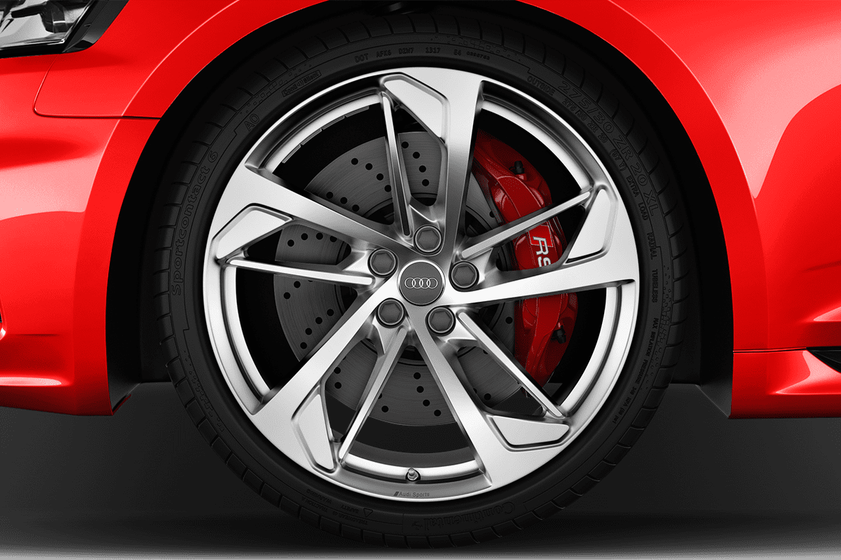 Radkappe oder Felge eines Audi RS5 Coupé