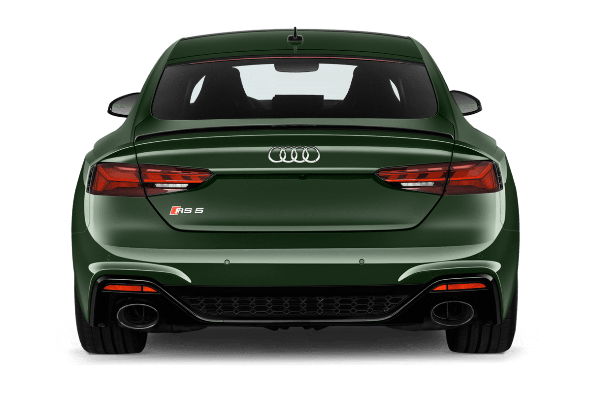Heckansicht eines Audi RS5 Sportback