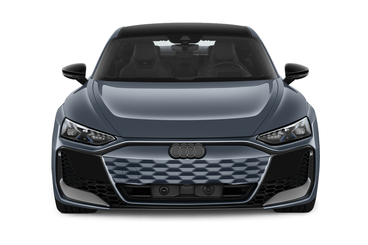 Frontansicht eines Audi RS e-tron GT, freigestellt
