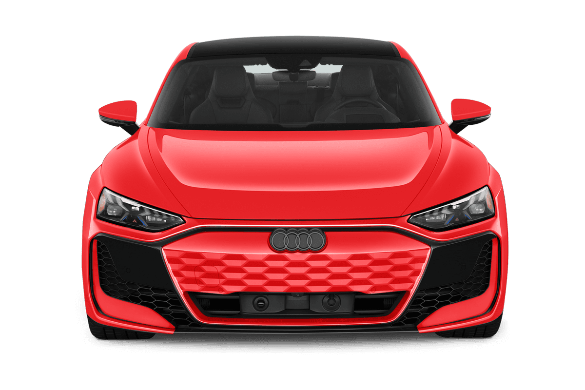 Frontansicht eines Audi RS e-tron GT, freigestellt