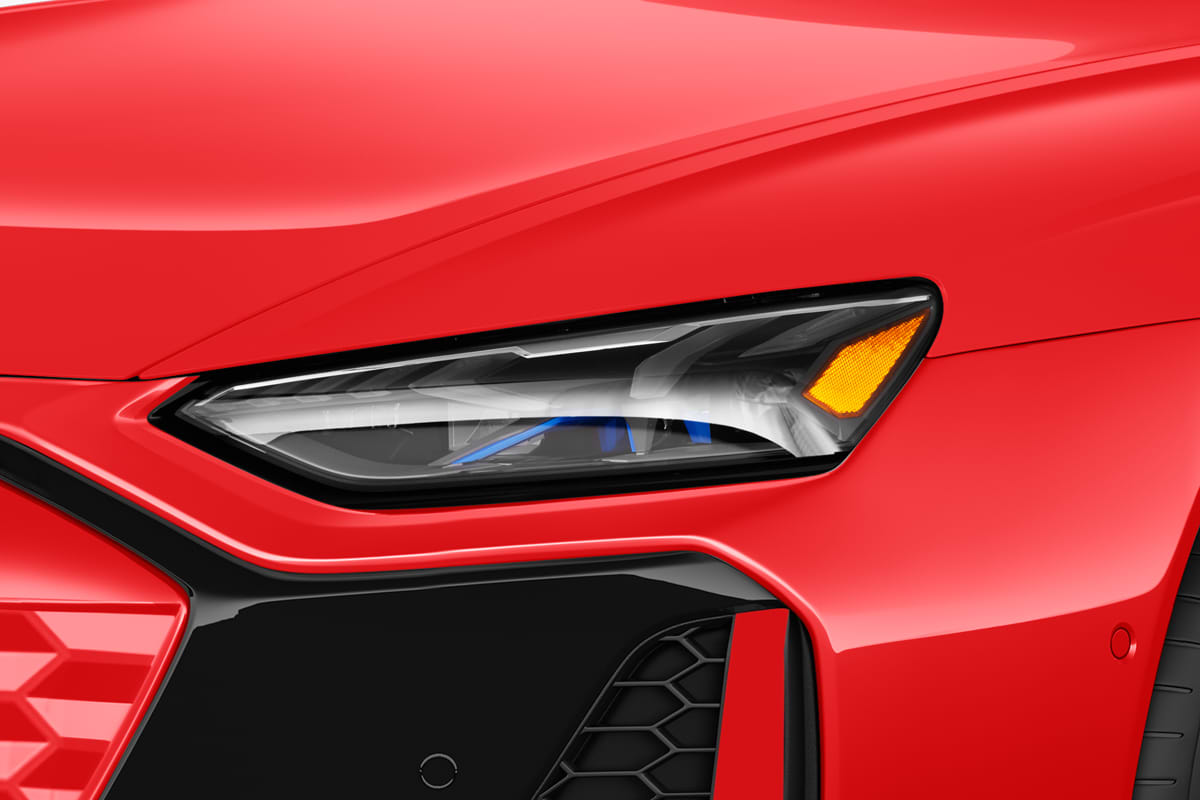 Frontscheinwerfer eines Audi RS e-tron GT