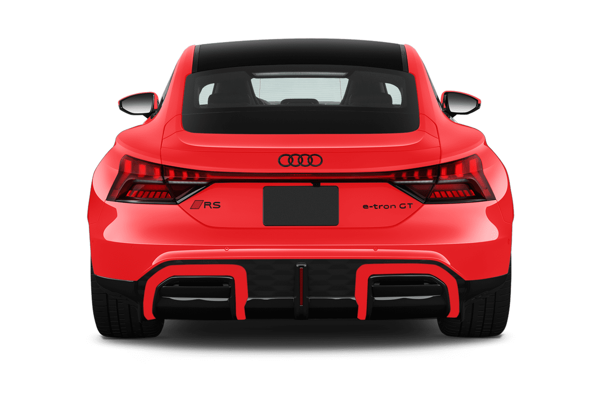 Heckansicht eines Audi RS e-tron GT