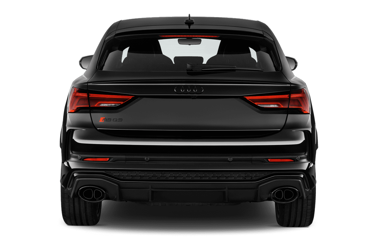 Heckansicht eines Audi RS Q3 Sportback