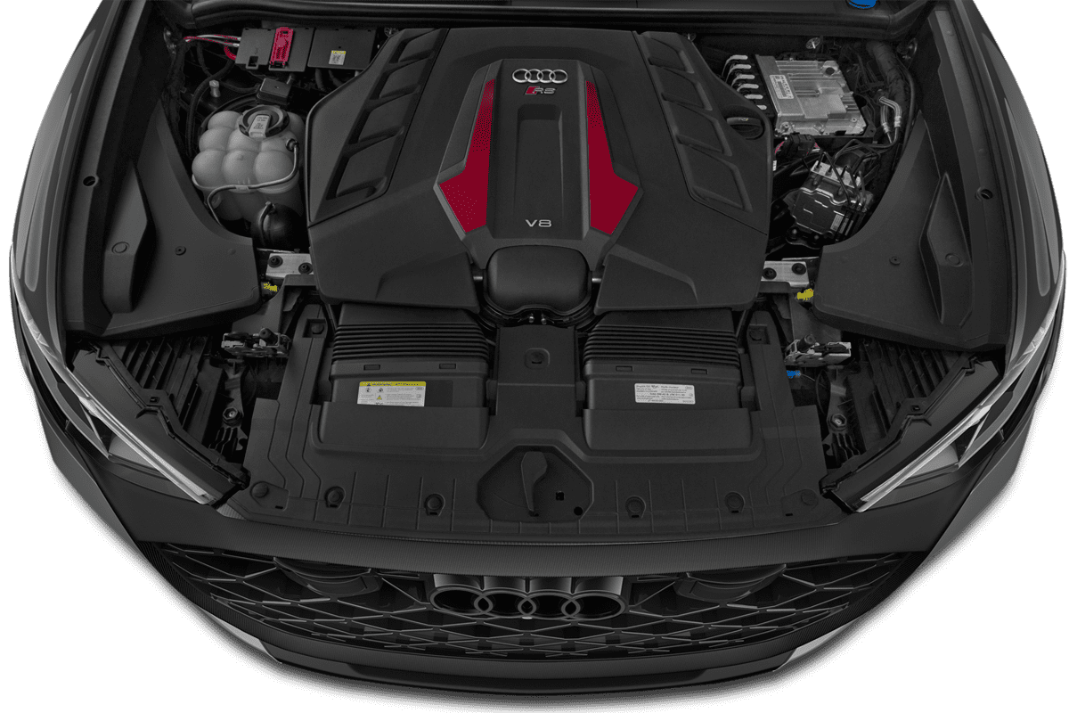 Motorraum eines Audi RS Q8 SUV