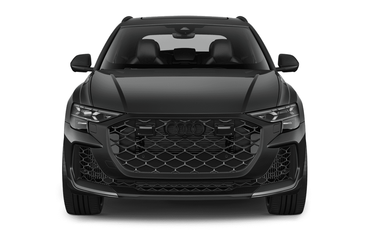Frontansicht eines Audi RS Q8 SUV, freigestellt