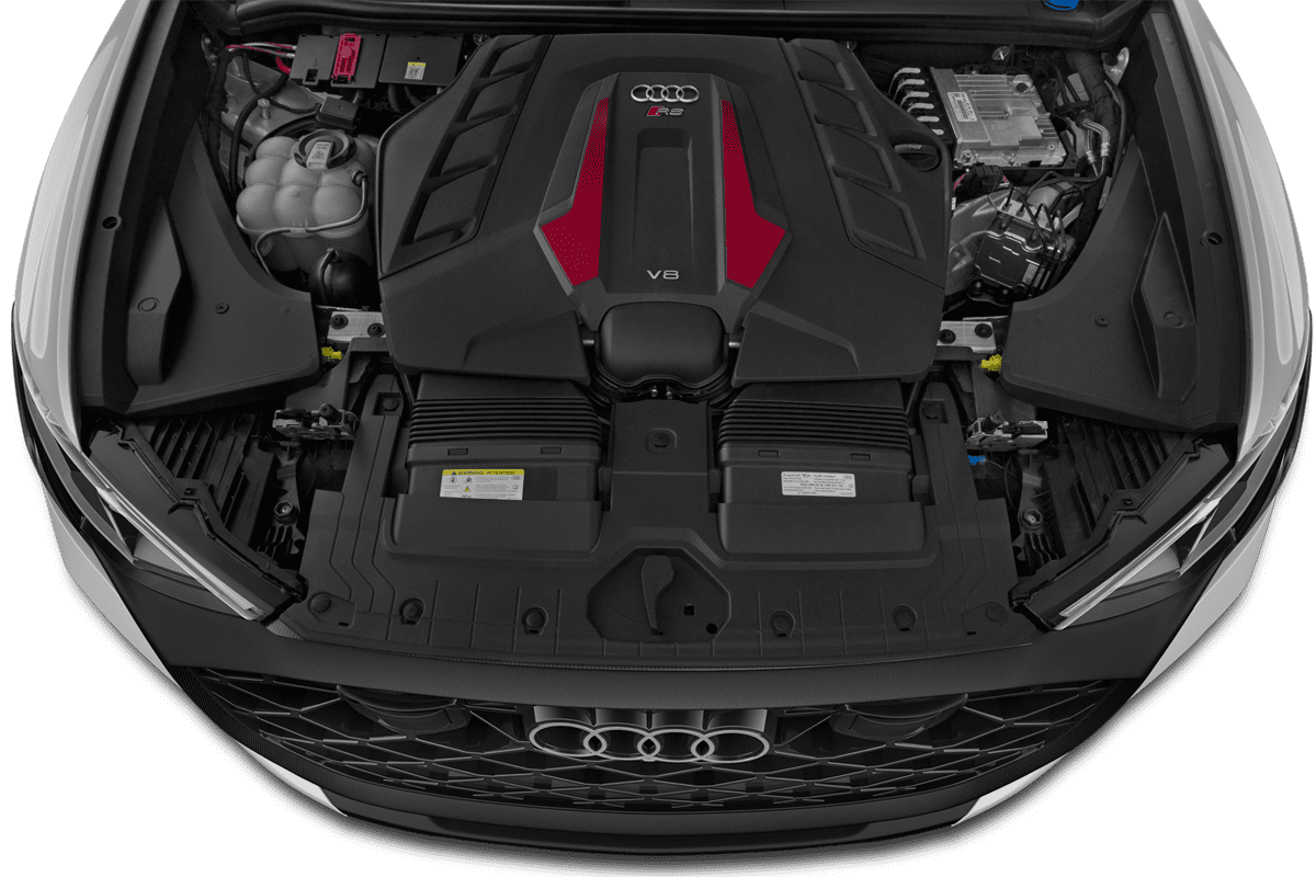 Motorraum eines Audi RS Q8 SUV