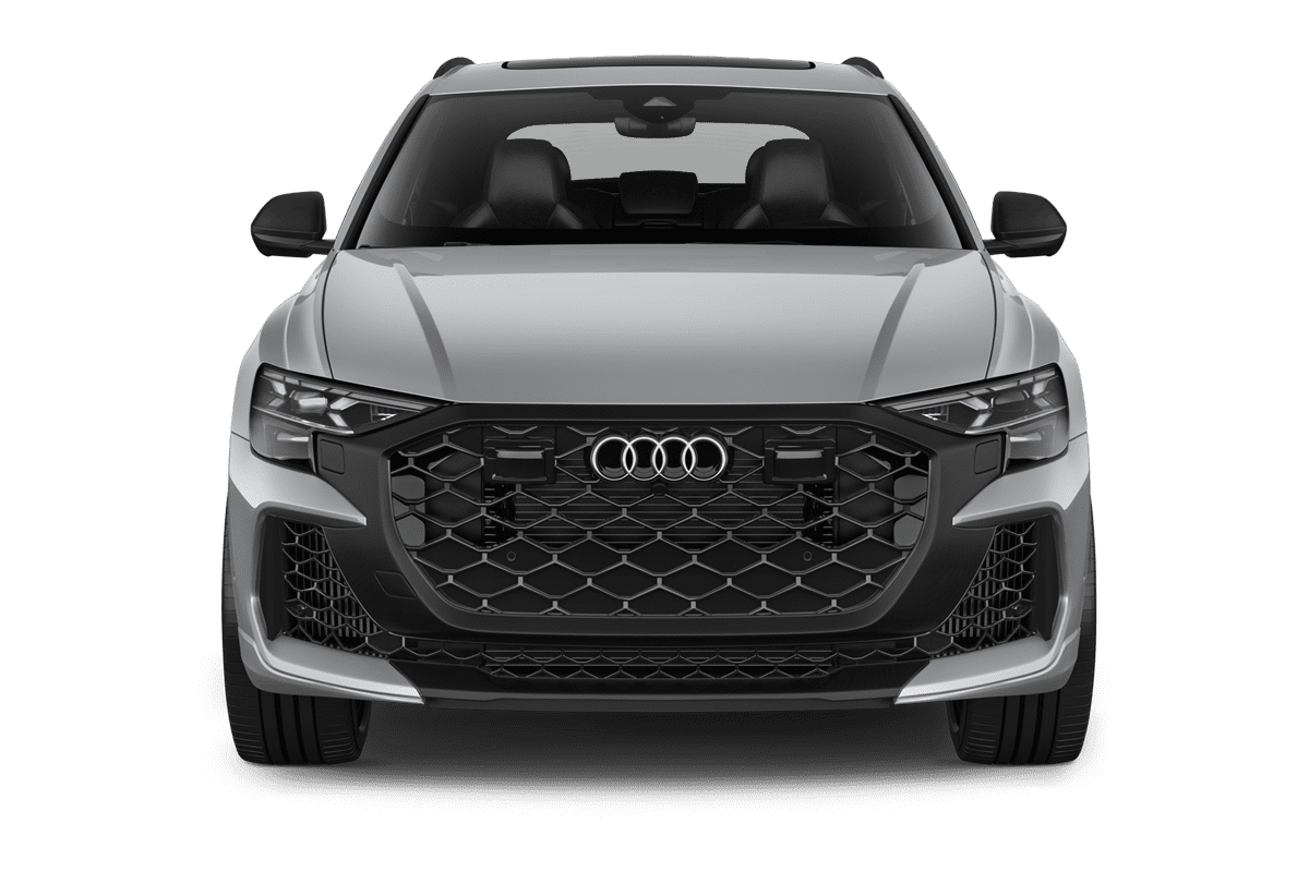 Frontansicht eines Audi RS Q8 SUV, freigestellt