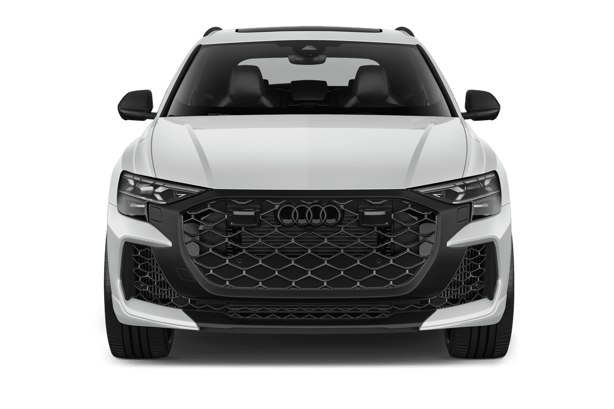 Frontansicht eines Audi RS Q8 SUV, freigestellt