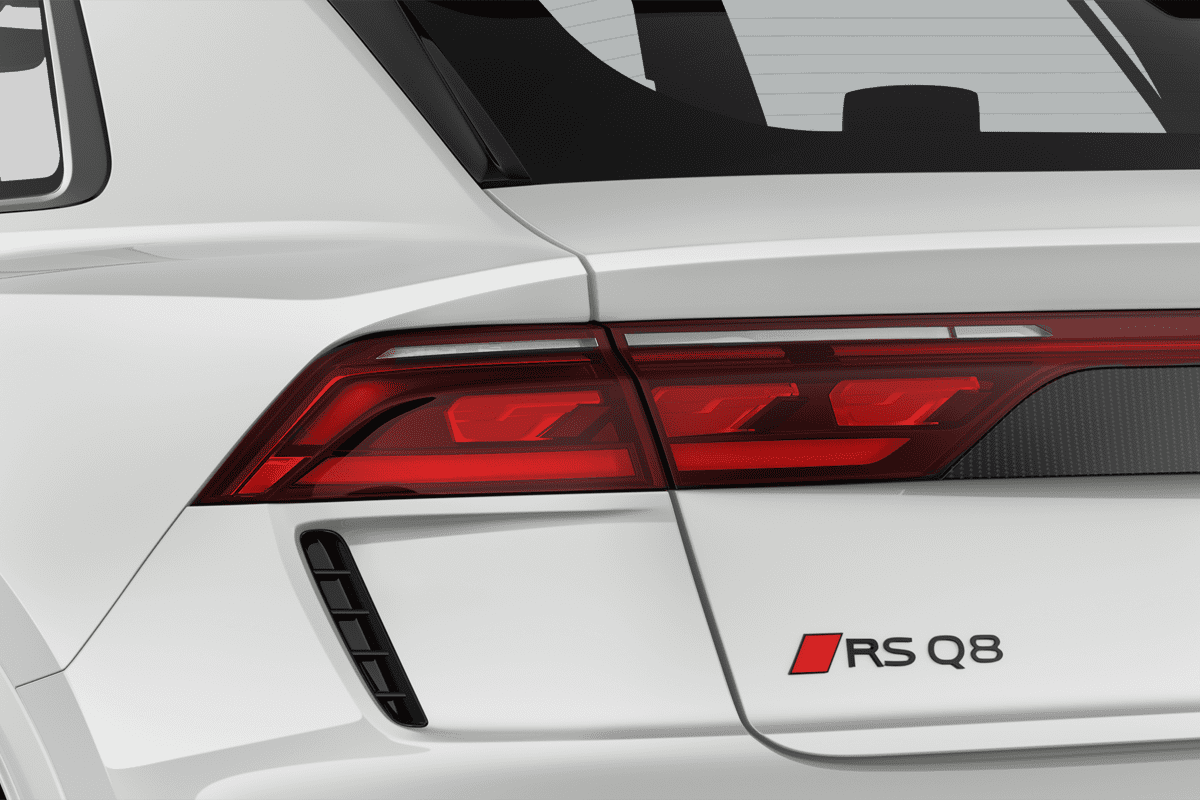 Heckleuchten eines Audi RS Q8 SUV