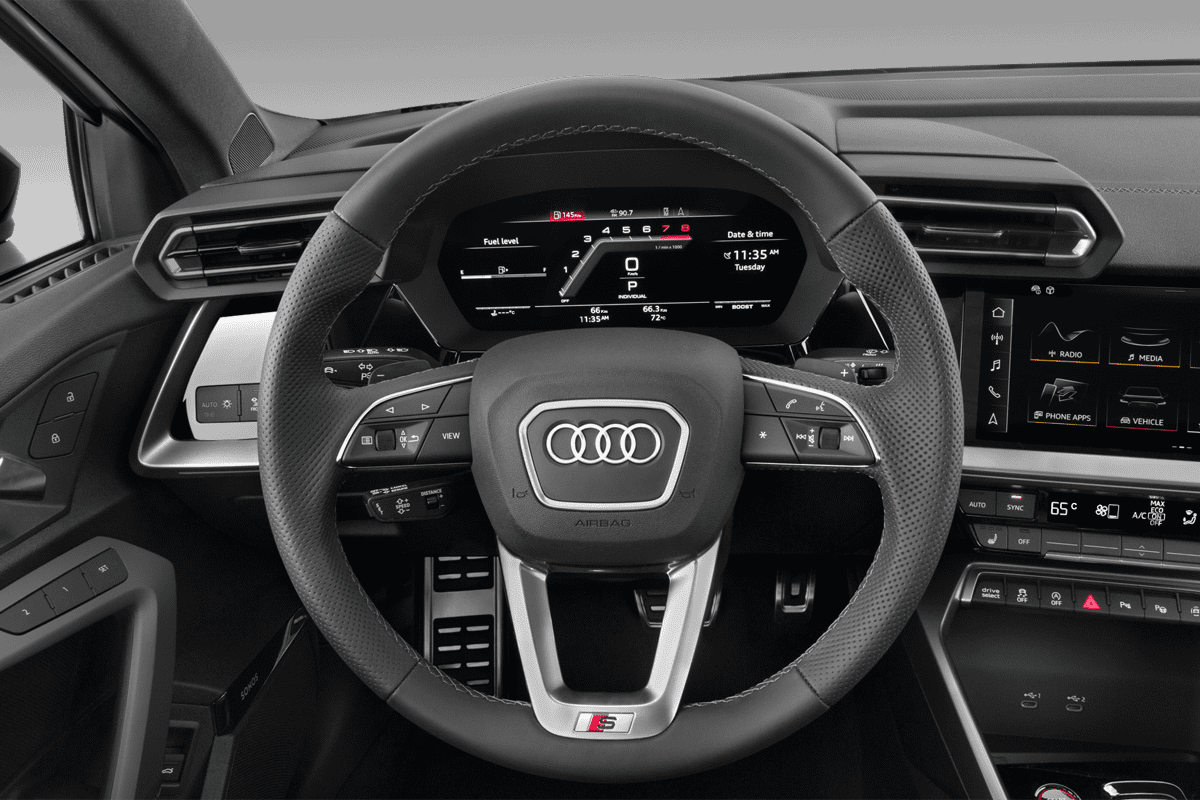 Lenkrad eines Audi S3 Limousine