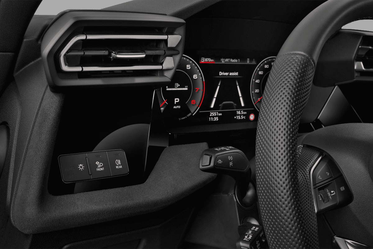 Lüftung eines Audi S3 Sportback 